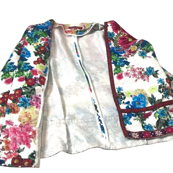 San Francisco Floral Brocade Jacket | Statement Print Blazer | Boho Chic - Picture 9 of 11